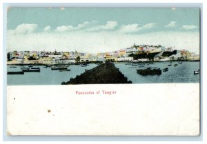 c1910s Panorama of Tangier Morocco Unposted Antique VB Cumbo Postcard