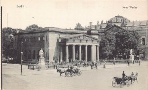 A137 Germany Berlin Neue Wache Carriages vintage postcard