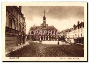 Old Postcard Chaumont Place de L Hotel de Ville