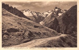 A230 Germany Trettachtal Kratzer und Trettach Mountain Peak vintage postcard