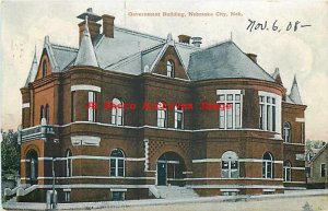 NE, Nebraska City, Nebraska, Government Building, Exterior View, No 157056