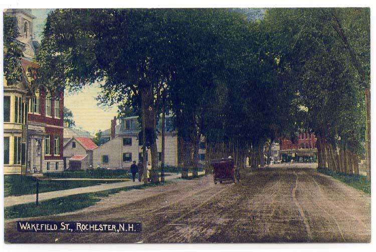 Rochester, New Hampshire, View of Wakefield Street, 1912