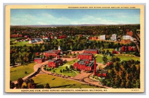 Vintage 1944 Postcard Johns Hopkins University Homewood Baltimore Maryland