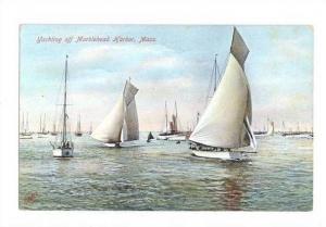 LP04 Marblehead Harbor, Massachusetts, MA, Postcard, 