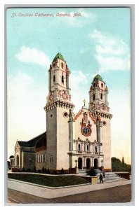 Postcard NE St. Cecilias Cathedral Omaha Neb. Nebraska 