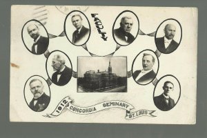 St. Louis MISSOURI RP 1912 FACULTY Staff CONCORDIA SEMINARY Collage Photos