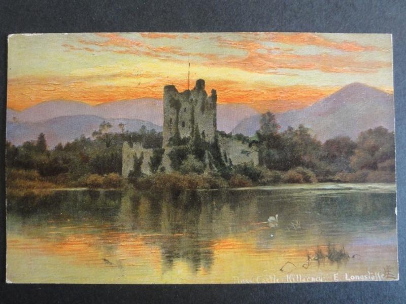 Ireland KERRY Ross Castle Killarney c1905 by S. Hildesheimer Art by E.Longstaffe