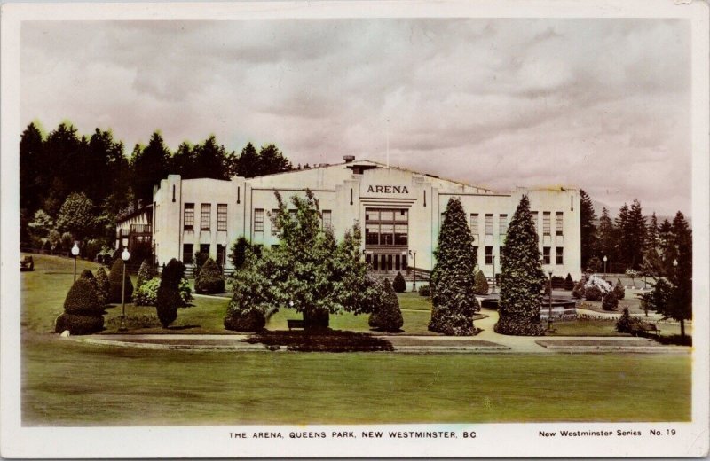 The Arena Queens Park New Westminster BC Camera Products RPPC Postcard H41