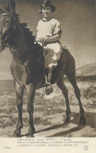 Salon Paris Fine Art Postcard Miss R.C. is enjoying herself by Diana