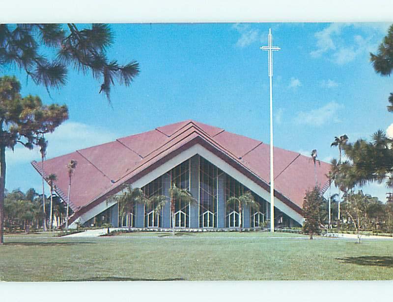 Unused Pre-1980 CHURCH SCENE St. Saint Petersburg Florida FL p3696