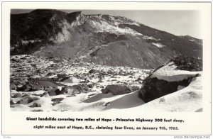 RP: Landslide Hope-Princeton Highway, East of Hope , B.C. , Canada , 1965