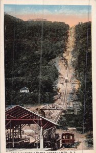 CATSKILL MOUNTAINS NEW YORK~OTIS ELEVATING RAILWAY-1920s POSTCARD