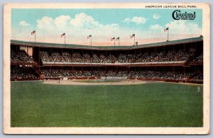 K34/ Cleveland Ohio Postcard c10 American League Park Baseball Stadium 197