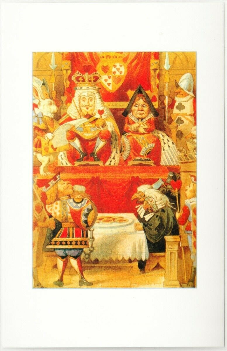 Alice In Wonderland King Of Hearts As Judge With Queen Of Hearts