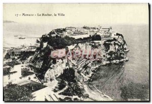 Old Postcard Monaco The Rock City