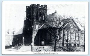 ZELIENOPLE, Pennsylvania PA ~ ENGLISH LUTHERAN CHURCH Butler County  Postcard