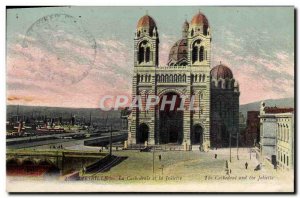 Old Postcard Marseille The Cathedral and the Joliette