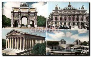Old Postcard Paris Arc de Triomphe du Carrousel Opera Madeleine Chaillot