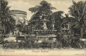 barbados, BRIDGETOWN, Fountain Gardens (1910s) Postcard