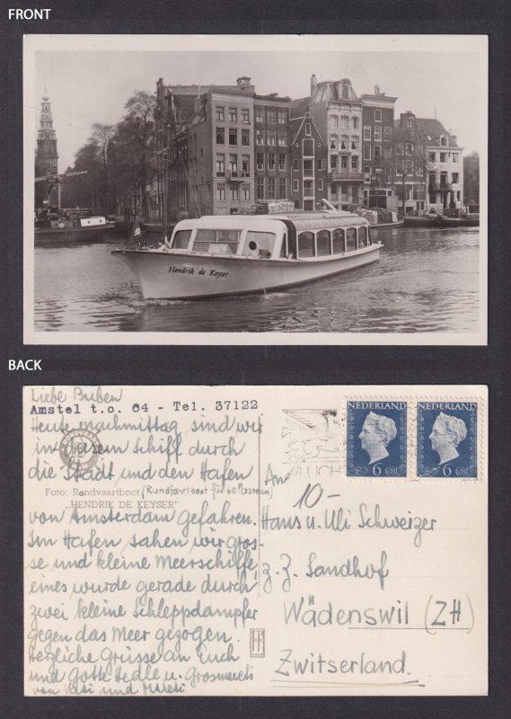 Vintage Postcard Netherlands Amsterdam Views