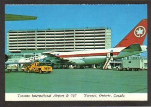 TORONTO Airport 747 Jet Plane Airplane ONTARIO CANADA POSTCARD Carte Postale