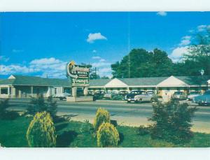 Unused 1950's AMBASSADOR MOTEL & YOUNG'S RESTAURANT Cave City KY u3504@