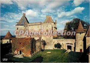 Modern Postcard Chateau Biron in Perigord Premiere of the baronies of Perigor...