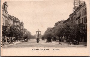 Belgium Anvers Avenue de Keyser Antwerp Vintage Postcard 04.35