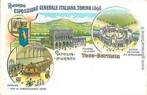 09650 VINTAGE POSTCARD - TURIN City: EXPO TURIN - MURANO-
