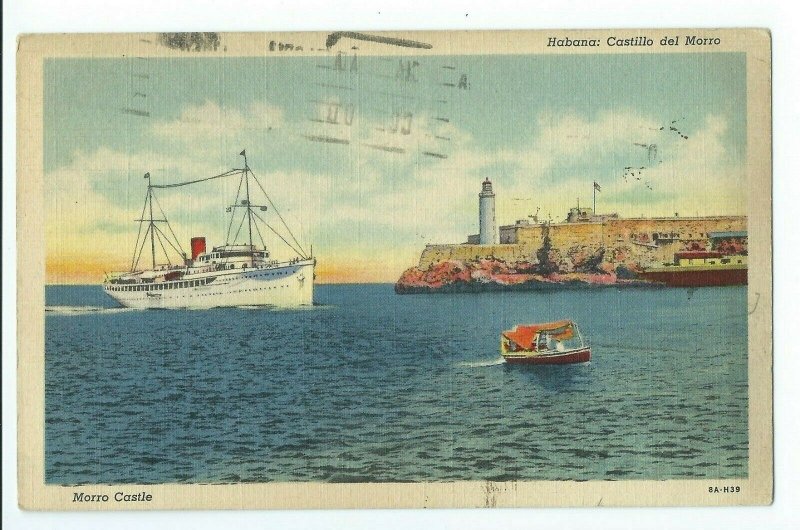 Postcard 1940 Morro Castle Habana: Castillo Del Morro VPCO1.