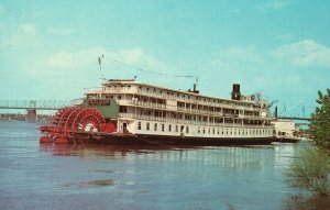 Delta Queen Steamboats Cruise Ohio & Mississippi Rivers Vintage Postcard