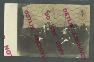 Maroa ILLINOIS RPPC 1908 ACROBATS PERFORMING Circus Fair nr Decatur Clinton