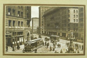 C.1910 Palace Hotel, Lotta Fountain, San Francisco, Calif. Vintage Postcard P103 