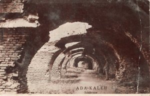 Ro550 ada kaleh Adakale  subterane Mehedinti fortress real photo romania