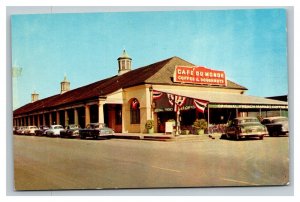 Vintage 1940's Postcard Cafe Du Monde French Market New Orleans Louisiana