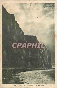 Old Postcard The Cliffs Treport