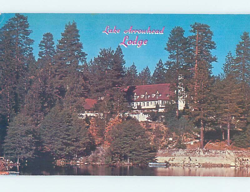 Unused Pre-1980 LODGE MOTEL Lake Arrowhead California CA c4995