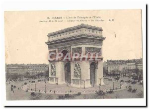 Paris (8th) Old Postcard L & # 39arc triumph of & # 39Etoile