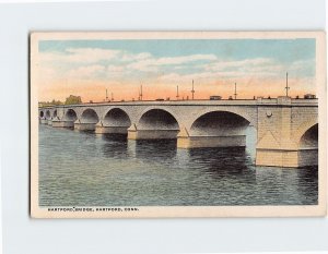 Postcard Hartford Bridge, Hartford, Connecticut