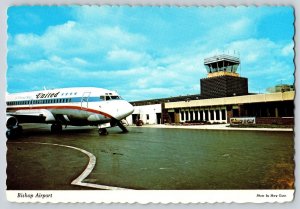 Postcard Continental - Bishop Airport - Flint Michigan