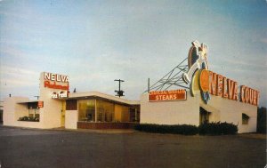 Nelva Restaurant and Court, Meridian Miss, Old Postcard