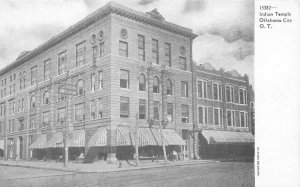 Oklahoma City Oklahoma Territory Indian Temple and Street Scene PC AA74529