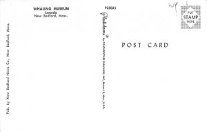 Whaling Museum Lagoda New Bedford, Massachusetts USA View Postcard Backing 