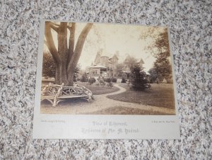 EDGEMONT RESIDENCE A HUDNUT STUDIO PHOTOGRAPH VICTORIAN MANSION ORANGE NJ (A16)