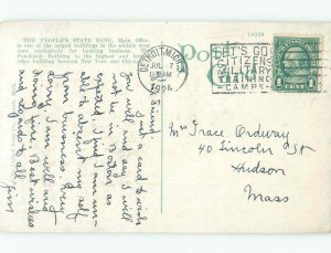 Divided-Back BANK BUILDING Detroit Michigan MI E5040