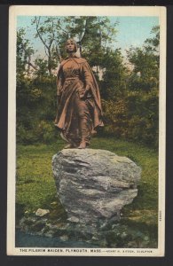 Massachusetts PLYMOUTH The Pilgrim Maiden by Smith's News Store pm1931 ~ WB