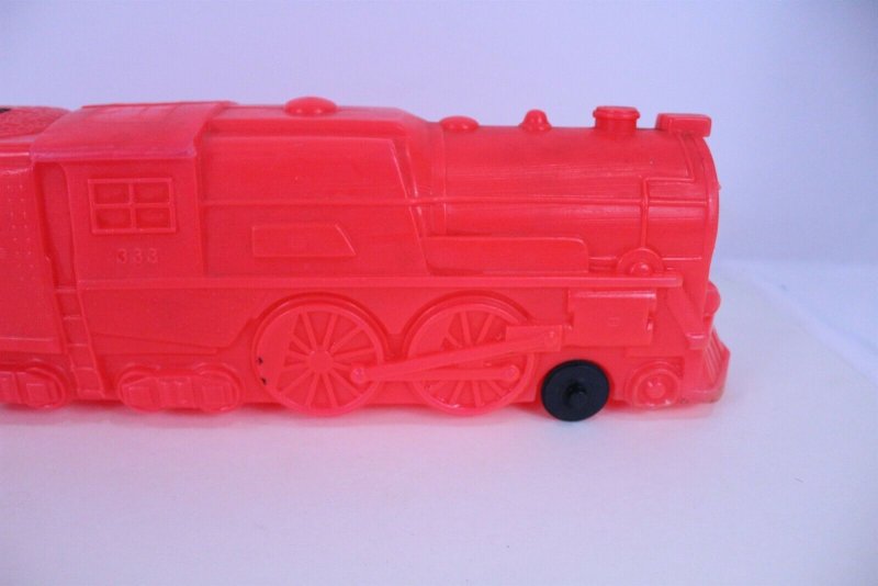 Marx Railroad Engine #333 Squeeze Toy with Steam Horn Sound 20 long Vintage