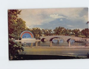 Postcard Band Stand And Lake Mineral Palace Park, Pueblo, Colorado