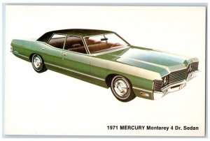 c1960 1971 mercury Monterey 4 Door Sedan Norman Motors Tifton Georgia Postcard