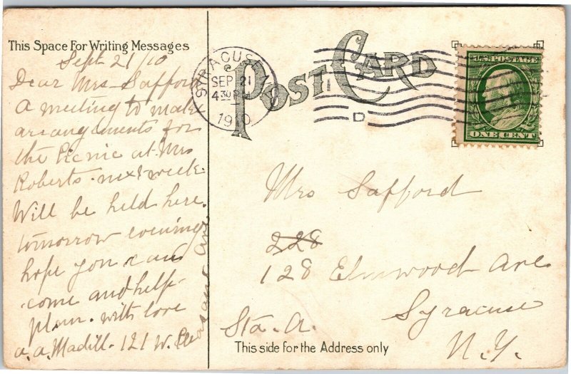 Postcard NY Albany State Normal College